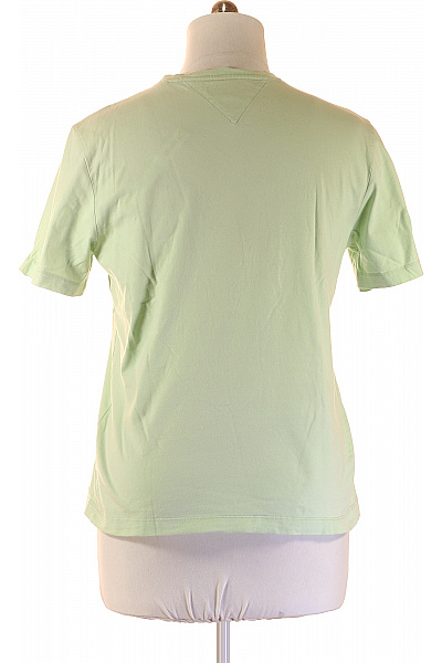 TOMMY HILFIGER jednobarevné bavlněné tričko s krátkým rukávem a kulatým výstřihem basic Vel. l | TOMMY HILFIGER | obrázek 3