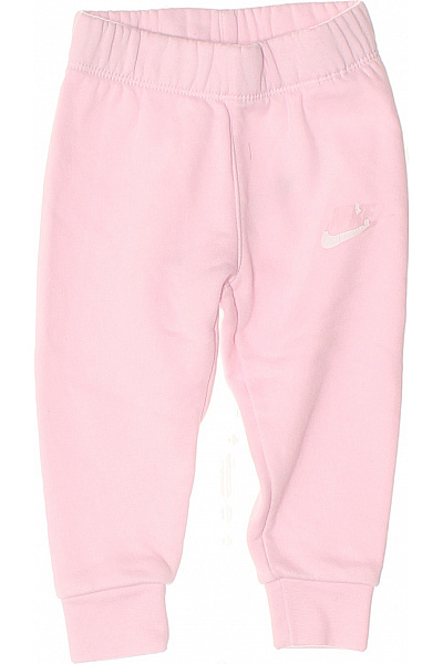 Nike Růžové Tepláky Kojenecké Bavlněné Velikost 74-80