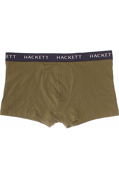 HACKETT Pánské Boxerky Khaki Bavlněné Velikost XL