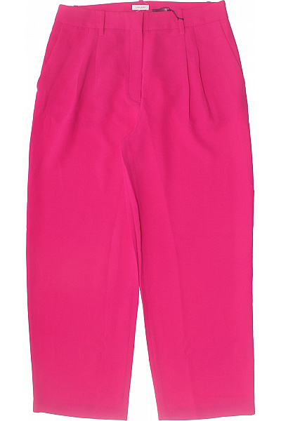 Lascana Dámské Růžové Elegantní Kalhoty S Vysokým Pasem Polyesterové Vel. EU 44