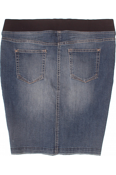 Next Dámská džínová sukně midi s gumou v pase modrá Vel. 38 | Next | obrázek 3