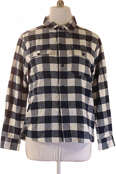 Pánské kostkované bavlněné košile s dlouhým rukávem ležérní Vel. XL | Unimoda | obrázek 2