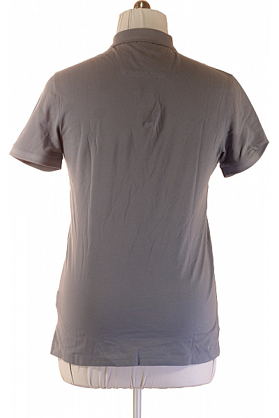 Hugo Boss Pánské tričko s krátkým rukávem a límečkem šedé jednobarevné basic polo Velikost L | Hugo Boss | obrázek 2