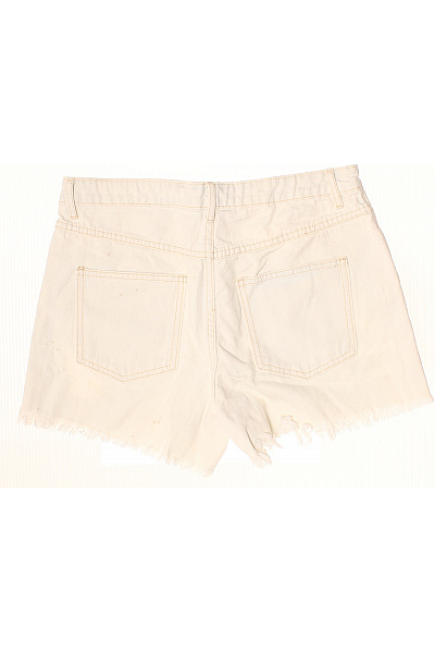 Dámské béžové džínové kraťasy s vysokým pasem ležérní Vel. 42 | Unimoda | obrázek 2