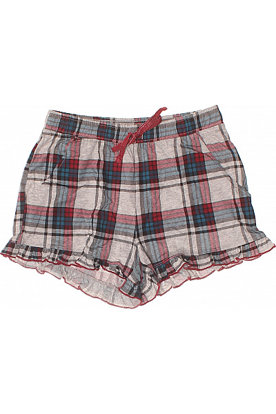 S.OLIVER Dámské Kostkované Pyžamové Kraťasy S Volánky Vel. 32/34