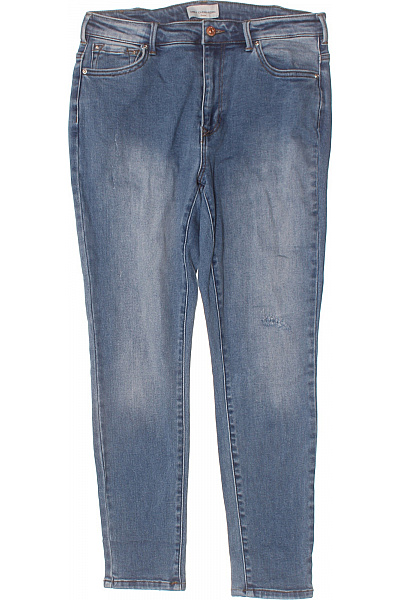 ONLY Dámské Džíny Modré Strečové S Dírami Velikost 42/32