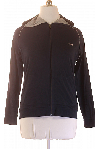 Hugo Boss dámská mikina s kapucí na zip černá bavlněná Vel. L | Hugo Boss | obrázek 2