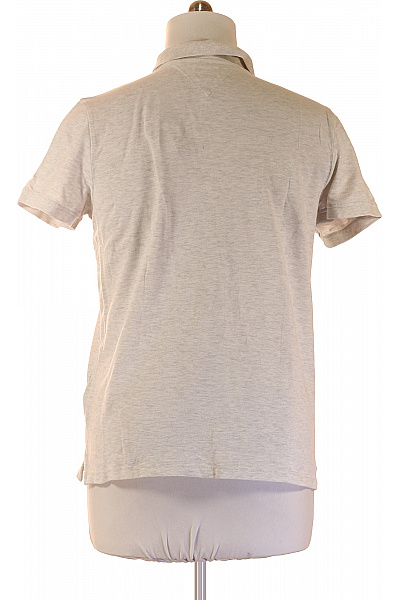 TOMMY HILFIGER Pánské bavlněné tričko s límečkem a krátkým rukávem basic šedé Vel. xl | TOMMY HILFIGER | obrázek 2