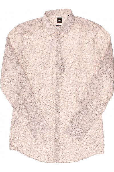 Hugo Boss Pánské bavlněné košile s dlouhým rukávem puntíkovaná business elegantní regular fit Vel. L | Hugo Boss | obrázek 2