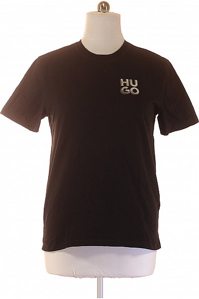 Hugo Boss Pánské Tričko S Krátkým Rukávem A Potiskem černé Vel. L