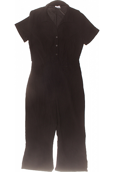 dámský černý overal s krátkým rukávem Velikost M | Unimoda | obrázek 2