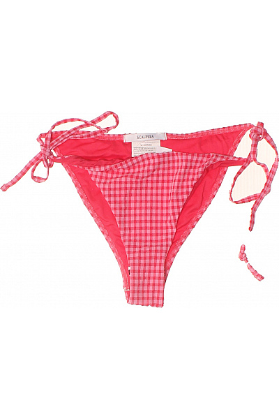 SCALPERS růžové kostkované plavkové kalhotky na zavazování Vel. M | SCALPERS | obrázek 2