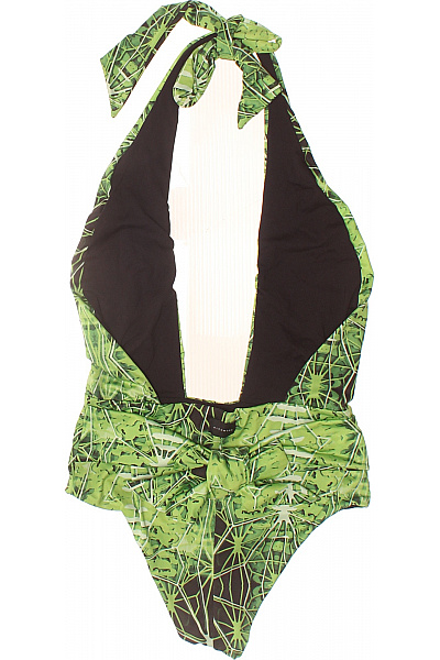 richmond jednodílné plavky za krk zelené geometrické moderní Vel. EU M | richmond | obrázek 3