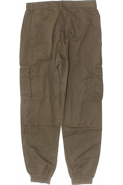 Pánské bavlněné cargo kalhoty volnočasové hnědé s kapsami Vel. XL | Unimoda | obrázek 3