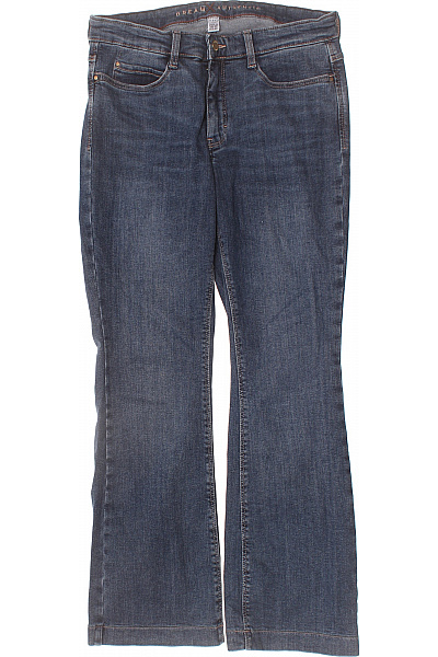 MAC Dámské Džíny Modré Zvonové Strečové S Vysokým Pasem Vel. 38/30