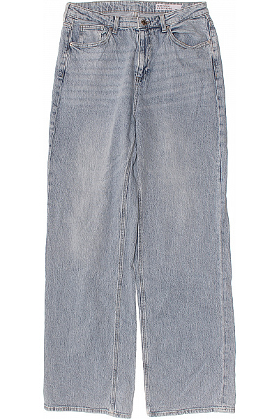 VERO MODA Dámské Džíny Volné Bavlněné Modré Seprané Vel. 32/34