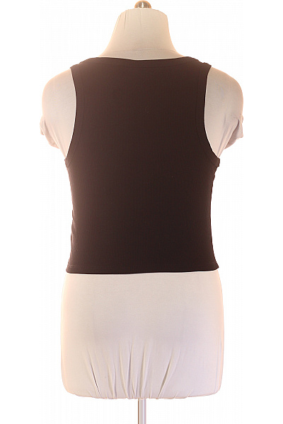 Lasca dámské černé tílko basic crop top bez rukávů Vel. 44-46 | Lasca | obrázek 3