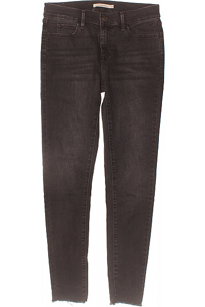 LEVIS Dámské Džíny Skinny Strečové S Vysokým Pasem šedé Velikost 28