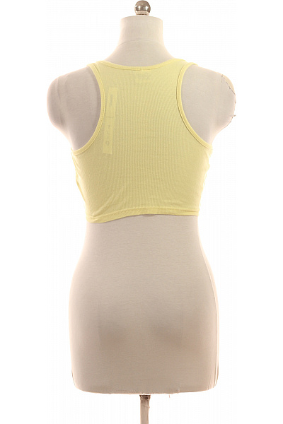 URBAN CLASSICS Dámské žluté tílko crop top bez rukávů basic Vel. M | URBAN CLASSICS | obrázek 3