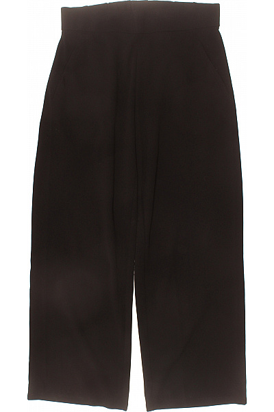 ONLY Dámské černé široké Volnočasové Kalhoty S Vysokým Pasem Vel. 34