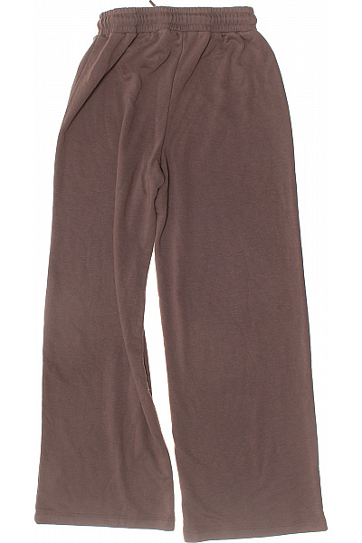 Dámské hnědé volnočasové tepláky široké polyesterové Vel. 36 | Unimoda | obrázek 2