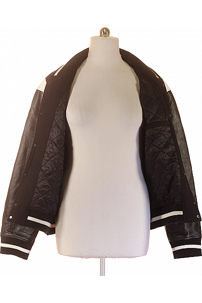 Karl Lagerfeld Pánská baseballová bunda vlněná černobílá bomber Velikost EU XL | Karl Lagerfeld | obrázek 4