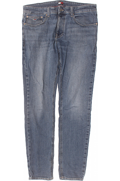 TOMMY HILFIGER Modré Bavlněné Džíny Rovné S Kapsami Velikost 36/36