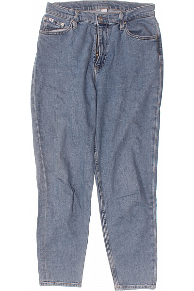 Calvin Klein Dámské Džíny Modré Volné Bavlněné Klasické S Kapsami Vel. 28