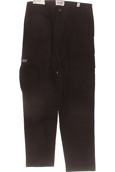 JACK & JONES Dámské Cargo Kalhoty černé Bavlněné Volné S Kapsami Vel. EU W28/L30