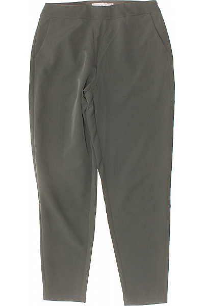VILA Dámské Kalhoty Zelené Volnočasové S Kapsami Velikost 36