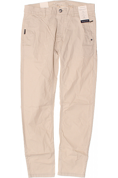 TOM TAILOR Béžové bavlněné volnočasové kalhoty rovné s kapsami Vel. 32 | TOM TAILOR | obrázek 2