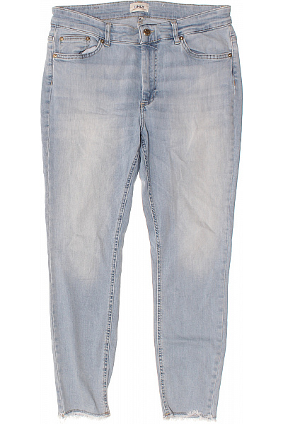 ONLY Dámské Džíny Strečové úzké Seprané S Roztřepenými Nohavicemi Velikost EU XL