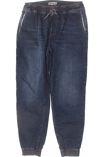 ONLY Dámské Džíny Jogger Modré Strečové S Gumou V Pase Velikost S