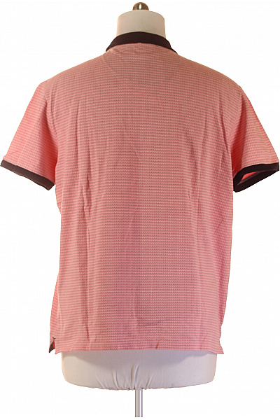 Koroshi. Pánské tričko s límečkem a krátkým rukávem růžové Velikost xxl | Koroshi. | obrázek 3