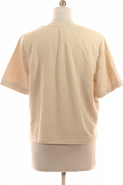Dámské tričko s krátkým rukávem béžové basic Vel. 38 | Unimoda | obrázek 2