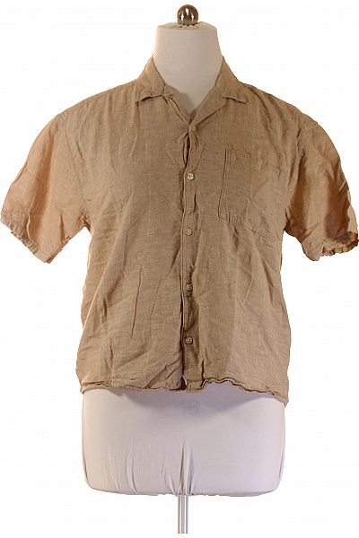 ONLY & SONS Pánské košile s krátkým rukávem béžové bavlněné ležérní Vel. L | ONLY & SONS | obrázek 2