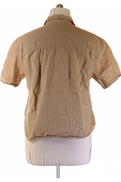 ONLY & SONS Pánské košile s krátkým rukávem béžové bavlněné ležérní Vel. L | ONLY & SONS | obrázek 3