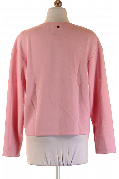 RICH&ROYAL Růžová mikina s dlouhým rukávem crewneck zkrácená jednobarevná Vel. S | RICH&ROYAL | obrázek 2