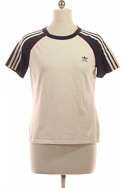 ADIDAS Dámské tričko s krátkým rukávem a kulatým výstřihem basic sportovní bílé Velikost xl | ADIDAS | obrázek 2