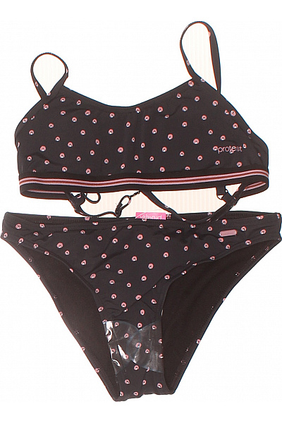 PROTEST Dívčí Plavky Puntíkované černé Velikost 152