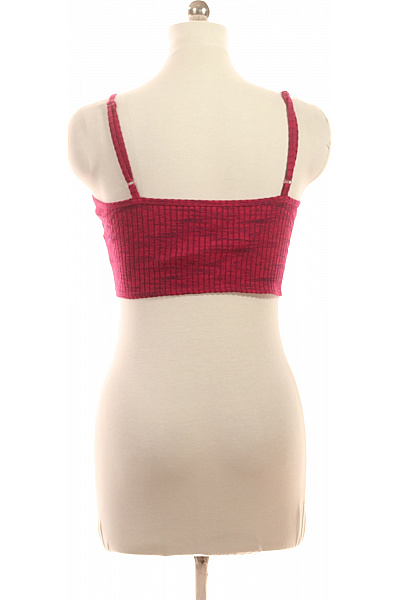 HM  Dámské růžové tílko crop top s uzlem Velikost M | HM  | obrázek 2