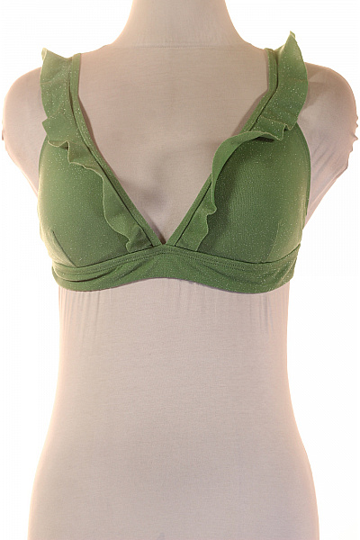 Zelené plavky s volánky a třpytivé trojúhelníkové bikiny | Unimoda | obrázek 2