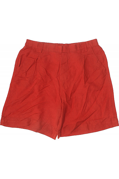 OVS Dámské lněné kraťasy červené volnočasové s kapsami Velikost EU 46 | OVS | obrázek 2