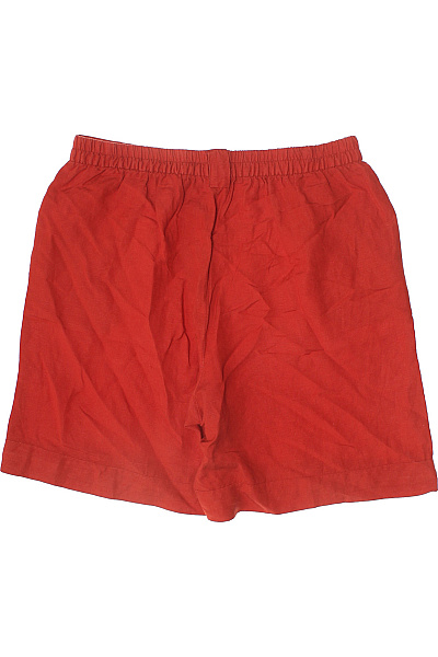 OVS Dámské lněné kraťasy červené volnočasové s kapsami Velikost EU 46 | OVS | obrázek 3