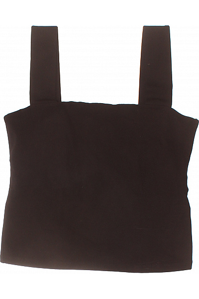 dámské černé tílko bez rukávů crop top Velikost XS | Unimoda | obrázek 2