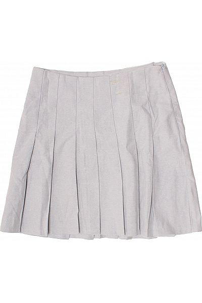 Sisters-Point Dámská šedá Plisovaná Sukně Bavlněná Midi Vel. M