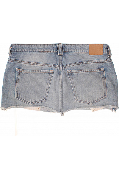 Weekday dámská džínová mini sukně s kapsami a třásněmi Velikost 40 | Weekday | obrázek 2