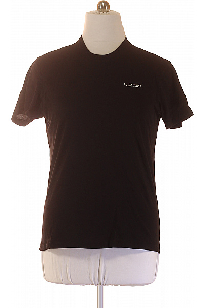 ARMANI Pánské Tričko S Krátkým Rukávem černé S Nápisem Velikost M