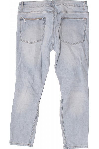 Bershka Dámské džíny modré strečové s dírami Velikost 44 | Bershka | obrázek 2