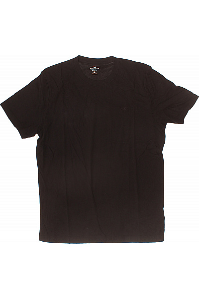 Hollister Pánské Tričko S Krátkým Rukávem černé Bavlněné Basic Vel. L